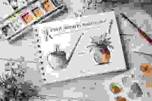 Paint Along Watercolor Book - Garden