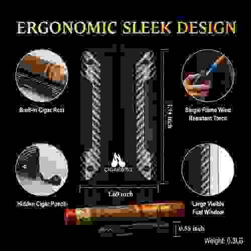 CIGARBRO CARBON 3-in-1 Lighter (October 2026 PRE-ORDER)