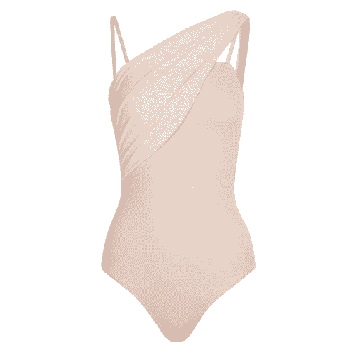 One-Shoulder Mesh Leotard