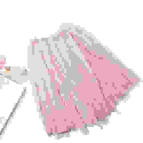 Long Pink Lace Skirt