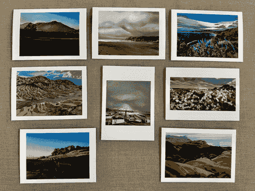California - Folded Notecard 8 Pack