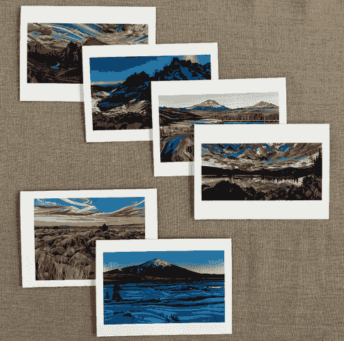 Oregon - Folded Notecard 6 pack