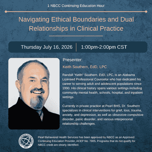 Thursday, July 16th 1:00-2:00pm CST: Navigating Ethical Boundaries and Dual Relationships