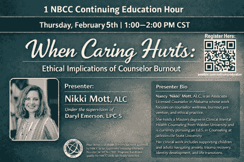 Thurs. Feb. 5th 1-2pm CST: 1 NBCC Ethics Continuing Education Hour