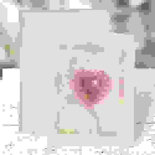 White Jeweled Heart