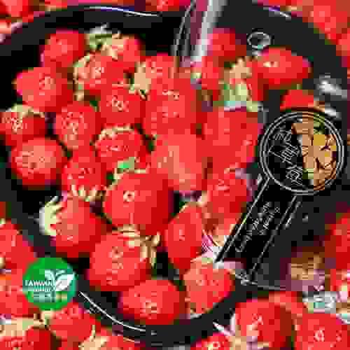 台灣產。有機豐香草莓