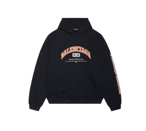 BALENCIAGA BB Black Hoodie