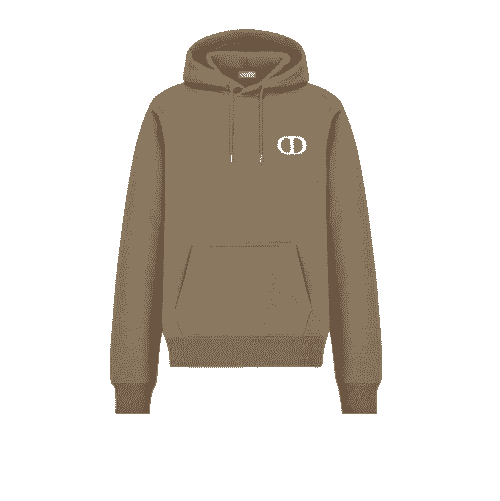 Dior DIOR CD ICON HOODIE BROWN 