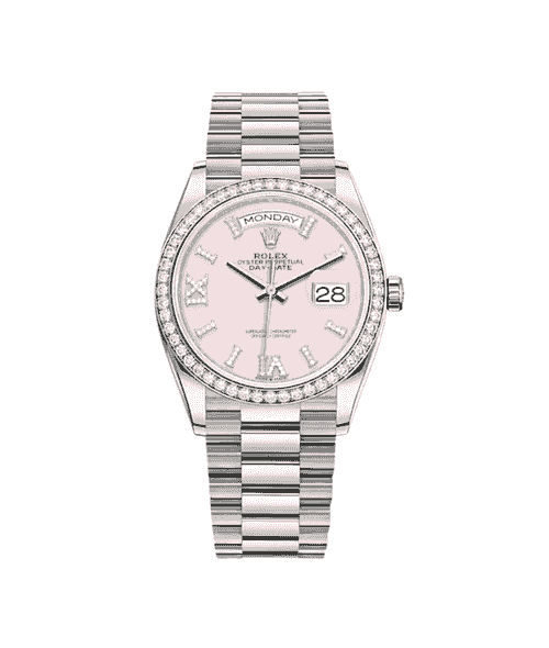 Rolex Day-Date PINK DIAL 36mm LADY