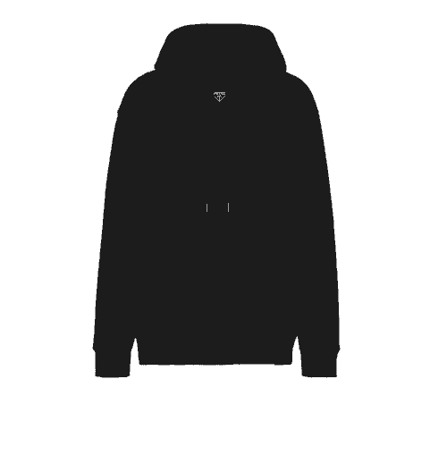 PRADA hoodie black logo in the middle 
