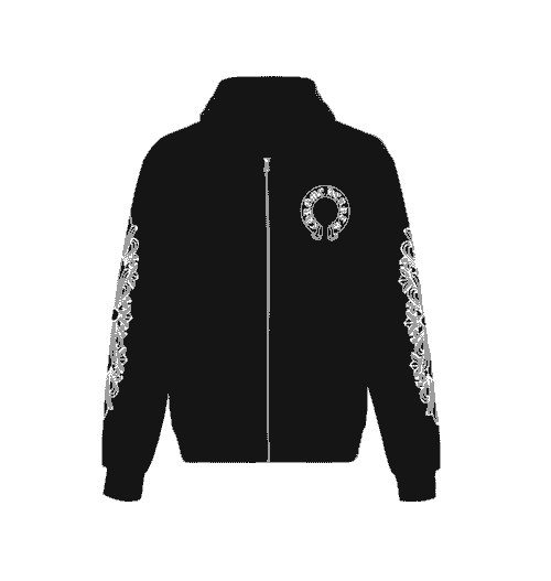 Chrome Hearts Horse Shoe Floral Hoodie