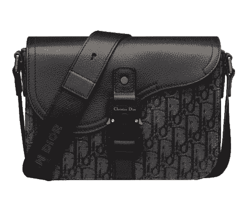 DIOR Grained Calfskin Saddle Bags 