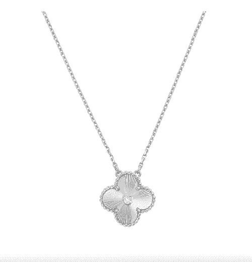 Vintage Alhambra pendant white VAN CLEEF 