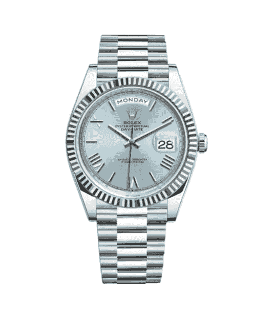 Rolex Day-Date light blue dial 40mm