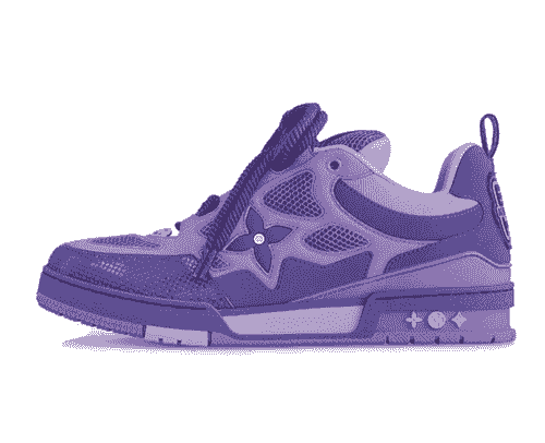 Louis Vuitton trainers purple 