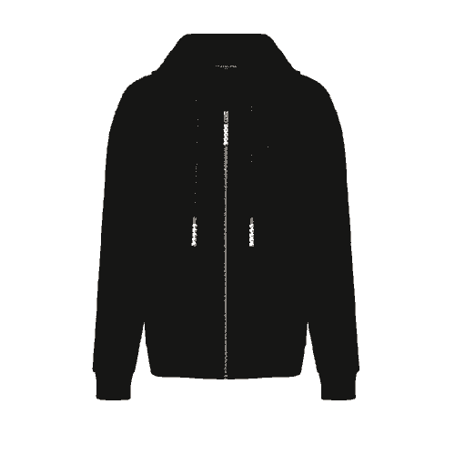 Louis Vuitton open Hoodie black 