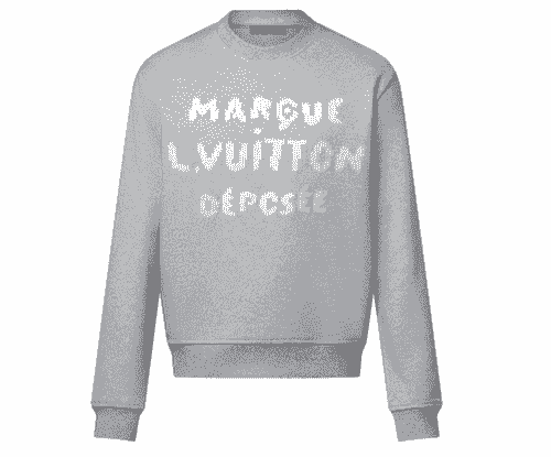 LOUIS VUITTON WOOL SWEATER GREY 