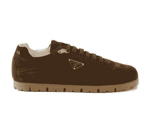 PRADA brown shoes with brown sole 