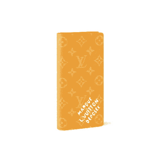 Louis Vuitton long wallet yellow monogram 