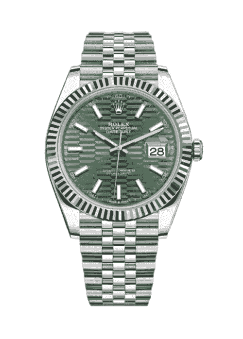 Rolex Date-just Oyster Perpetual Green 41mm