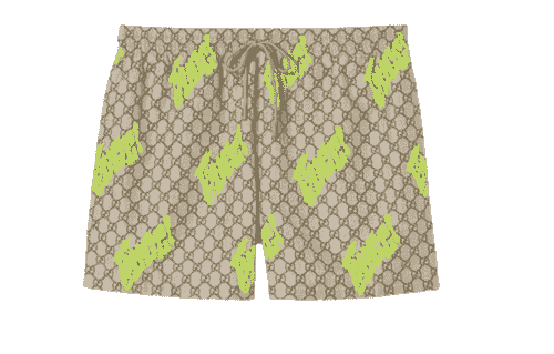 Gucci Short de bain en popeline technique à imprimé 
