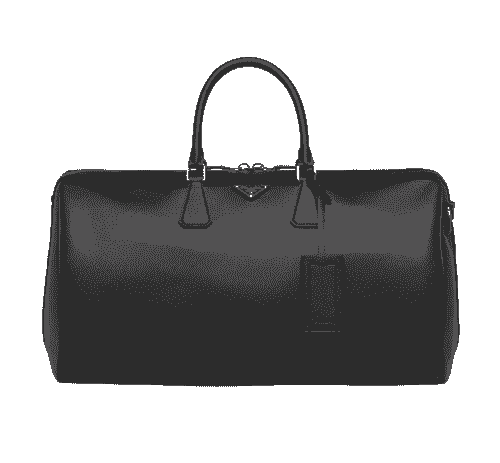 Black Saffiano Leather Travel Bag | PRADA