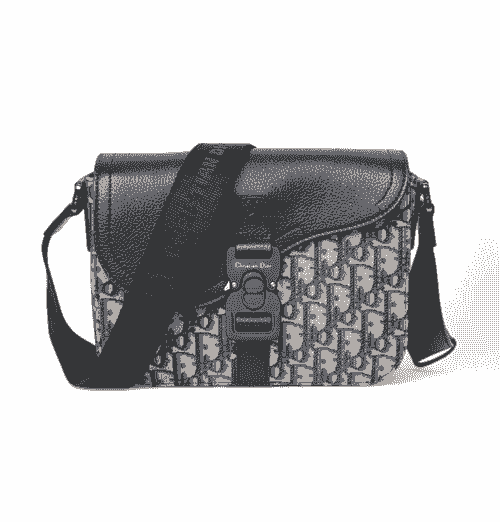 Dior Saddle Flap in Tela Jacquard Oblique