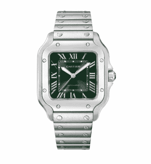 CARTIER SANTOS AUTOMATIC GREEN DIAL 