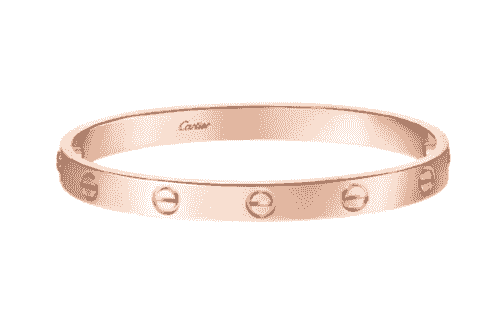 Cartier LOVE bracelet, classic model rose gold