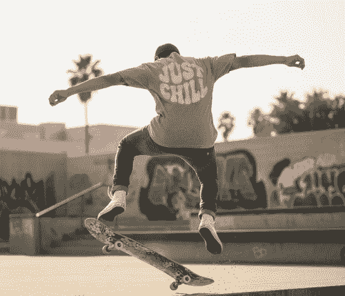 t-shirt avec design "Just chill"