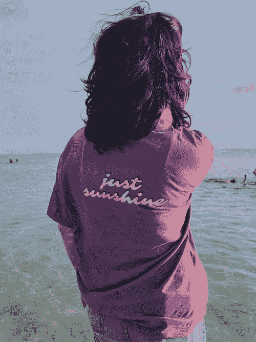 T-shirt avec design "Odey" Violet
