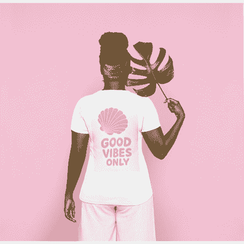 T-shirt avec design "Good vibes Only"
