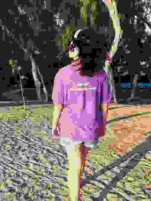 T-shirt avec design "Odey" Violet