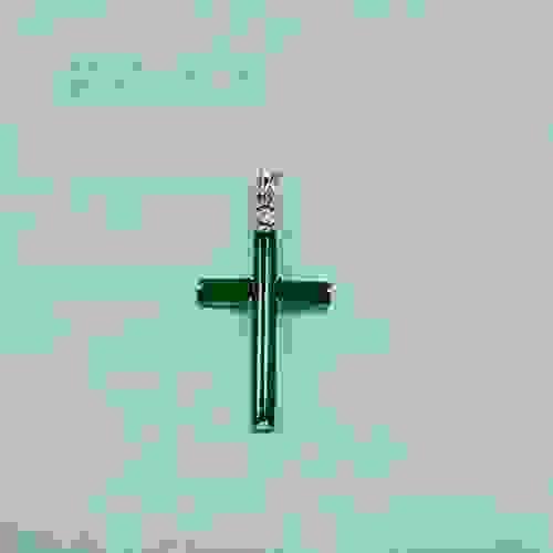 十字架翡翠項墜 D0039