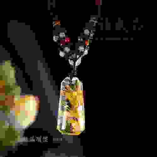 金鈦晶項墜 J0001
