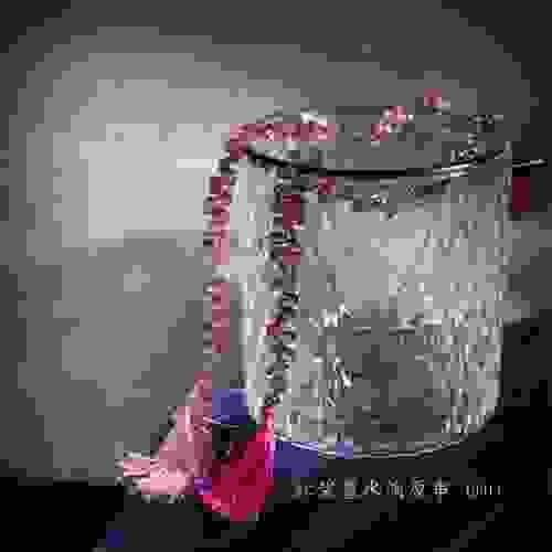 紅碧璽水滴原串 I0014