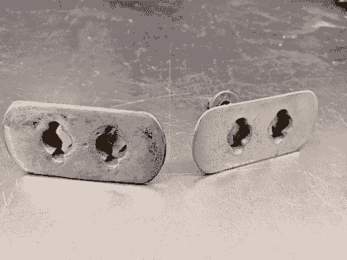 Item #66 FORD THUNDERBIRD 1955 and some 56 L & R Rear Top Latch Deck Plates Original used