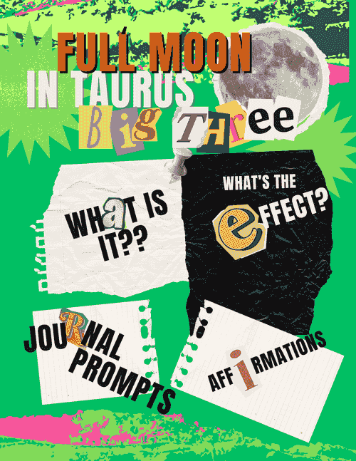 Burn Book Vol 2: Full moon Taurus