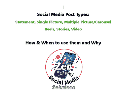 Social Media Post Types - How and When to Use them and Why