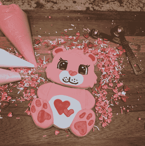 Love You Lots Bear Two Piece Cookie Set