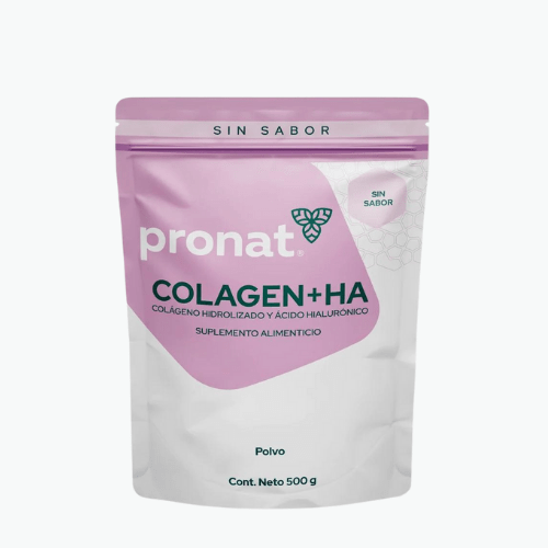 Colagen+HA (Colágeno + Ácido Hialurónico) natural 500 g polvo - Pronat