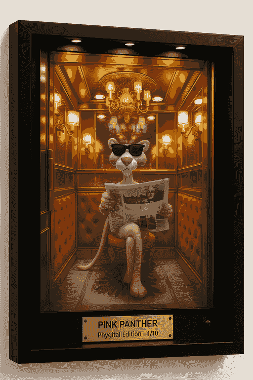 The Pink Panter 84x60cm Metal Edition