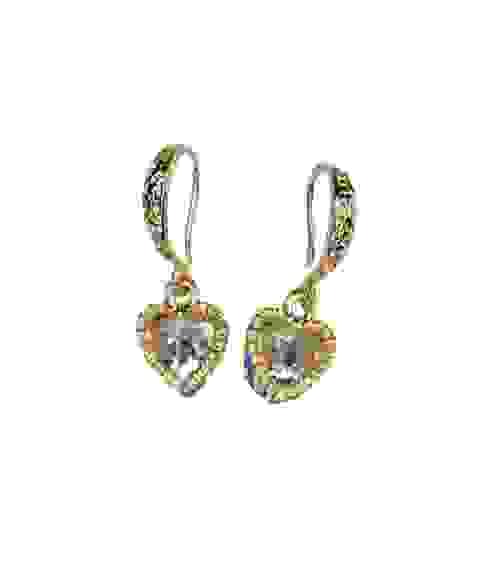 Sparkling Rhinestone heart-shaped  earrings  Item # see description