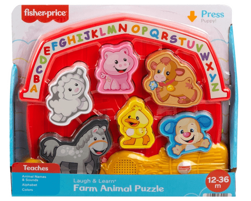 Fisher-Price 費雪牌 - 發聲農場動物拼圖
