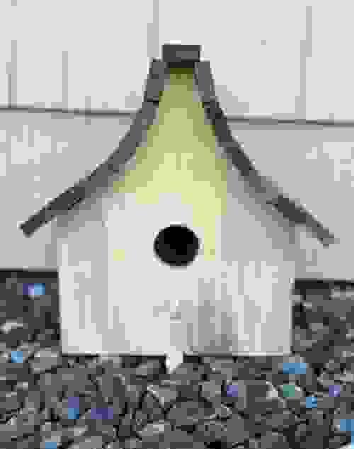 Stained Roof Bird House