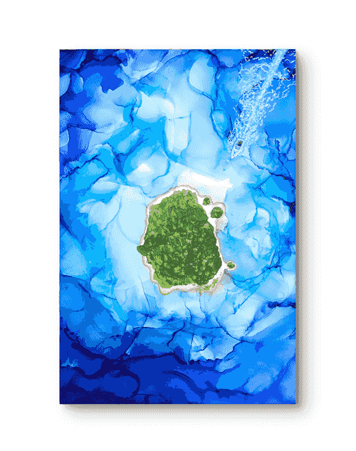 'Approaching the Unseen' Original Painting | Andrea Dell Art