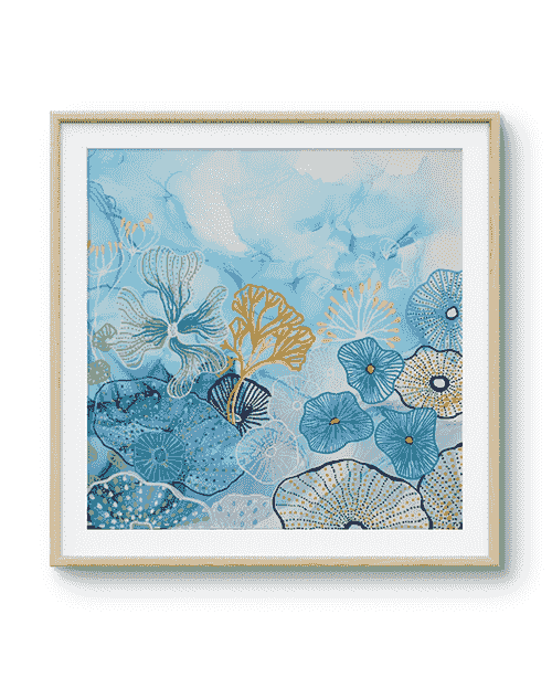 'Coral Carnival' Original Painting  | Andrea Dell Art 