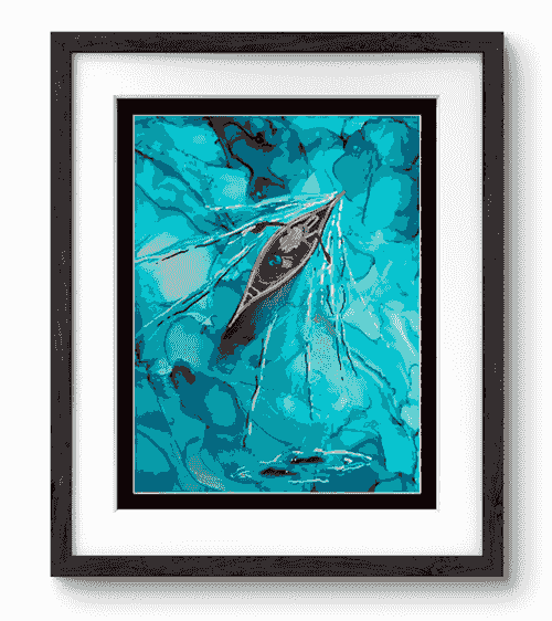 'Solitude in Motion' Original Painting | Andrea Dell Art 