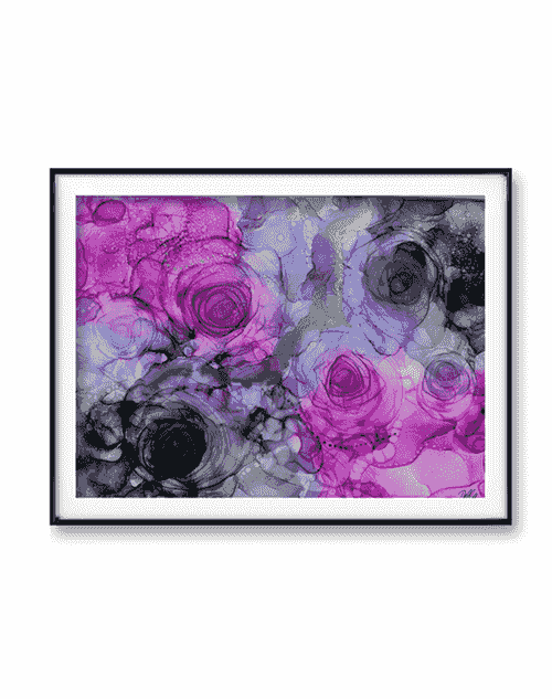 'Echoes of the Rose' Original Painting | Andrea Dell Art 