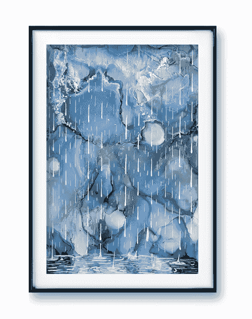 'A Rainstorm’s Lullaby' Original Painting | Andrea Dell Art